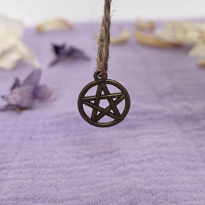 Breloque Pendentif Pentacle Triple Lune