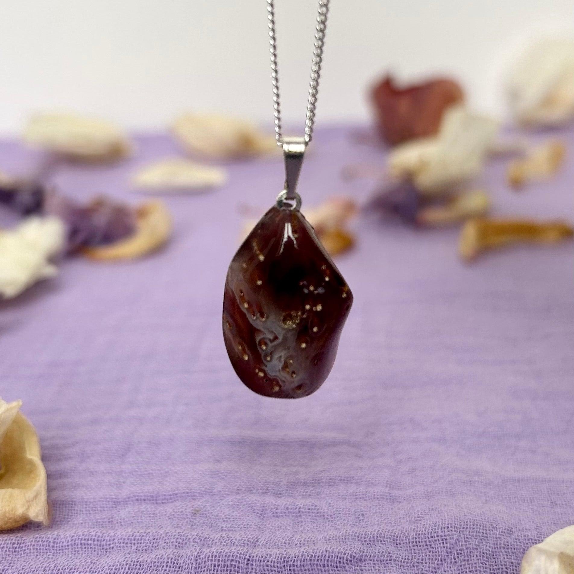 Pendentif Cristal Polis Pierre Naturel Agate